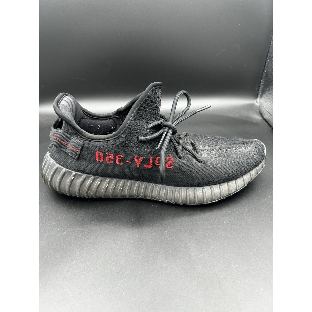 Adidas Yeezy Boost 350 V2 Bred Black Red CP9652 Mens Size 11.5 Low Top Sneaker